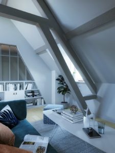 salon sous les combles
